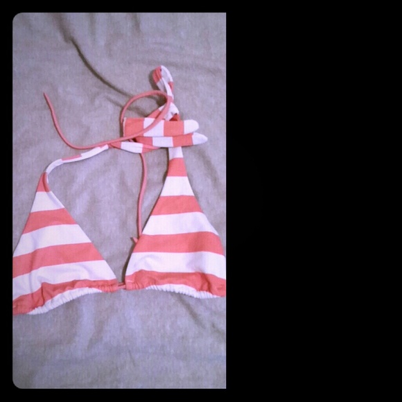 VS sexy string bikini color and white striped