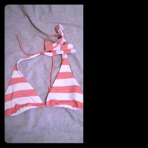 VS sexy string bikini color and white striped
