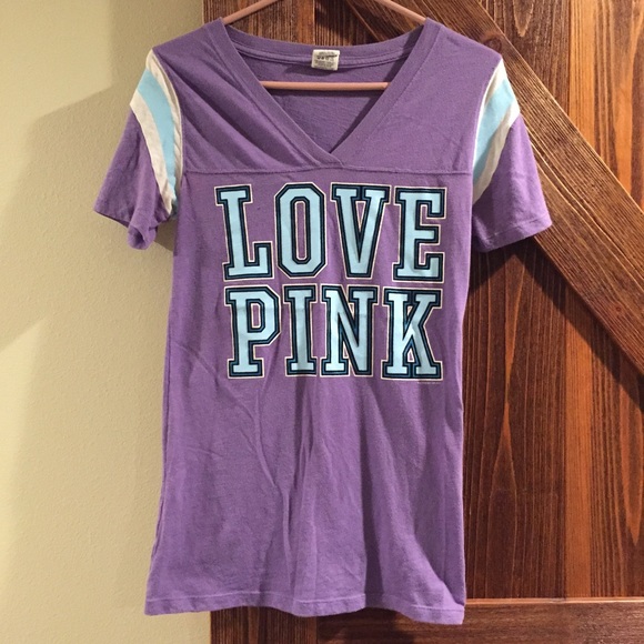 Victoria's Secret Pink V Neck Tee