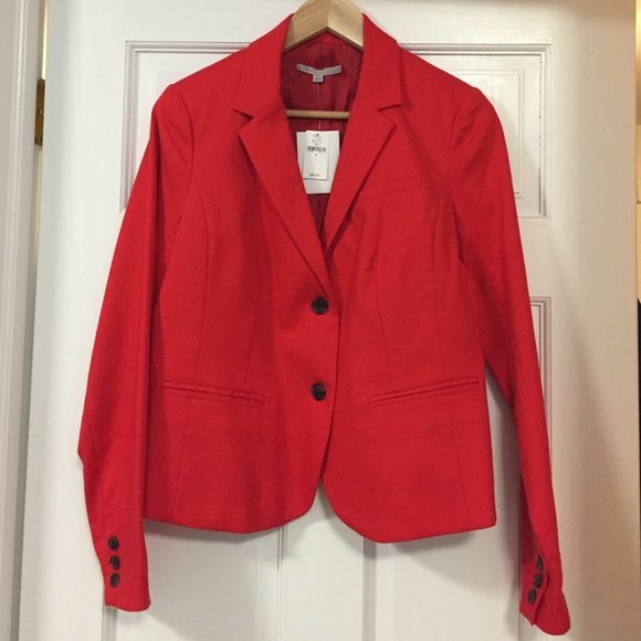 🚫SOLD🚫 GAP tuxedo cut tomato red-orange blazer