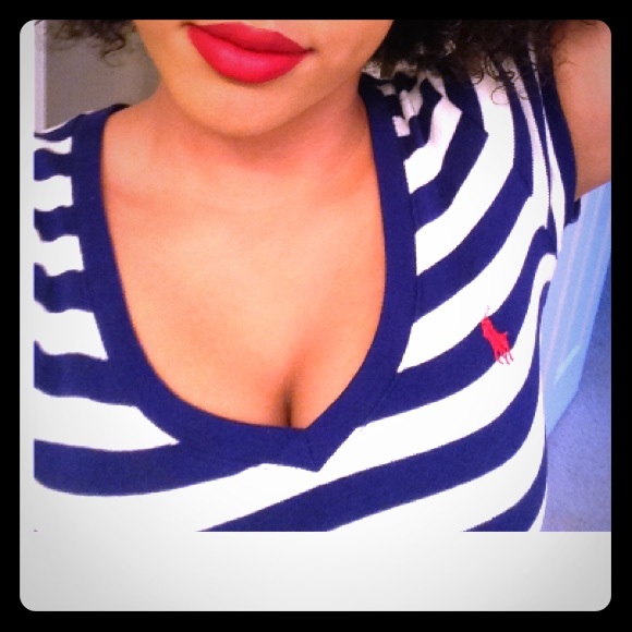 Ralph Lauren striped Shirt. V neck