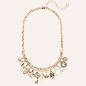 Loft multi strand charm necklace
