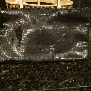 Coach Madison Sequins Zip Clutch