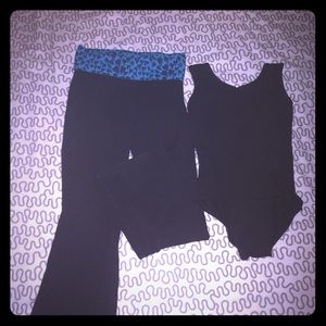 Little Girls leotard & yoga pants