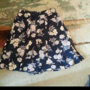 Floral skater/circle skirt