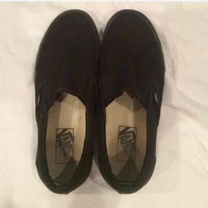 All Black Authentic Vans