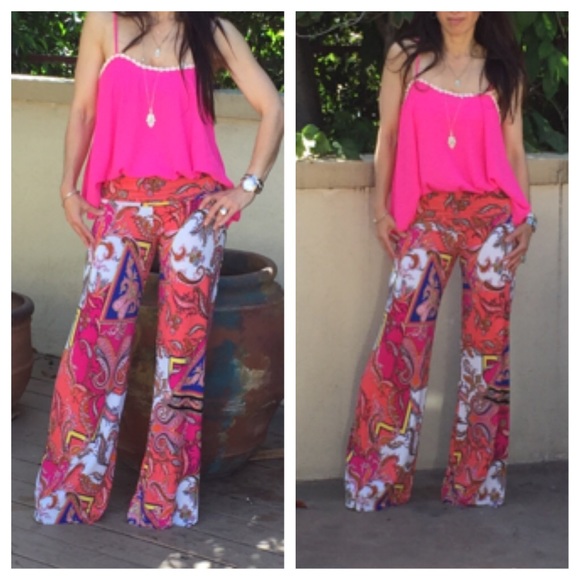 🔴Wide  leg fold waist pants - Picture 4 of 4