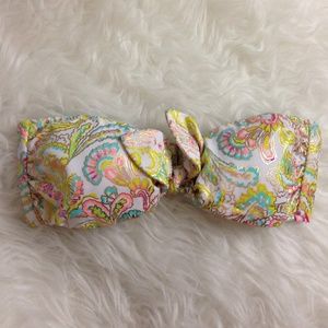 NWOT VS Metallic Paisley Bandeau Bikini Top
