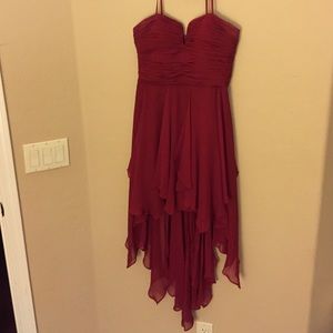 Adrianna Papell "Hailey" Red High Low Dress