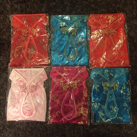 Bundle of 6 Handmade Backless Chinese Halter Tops