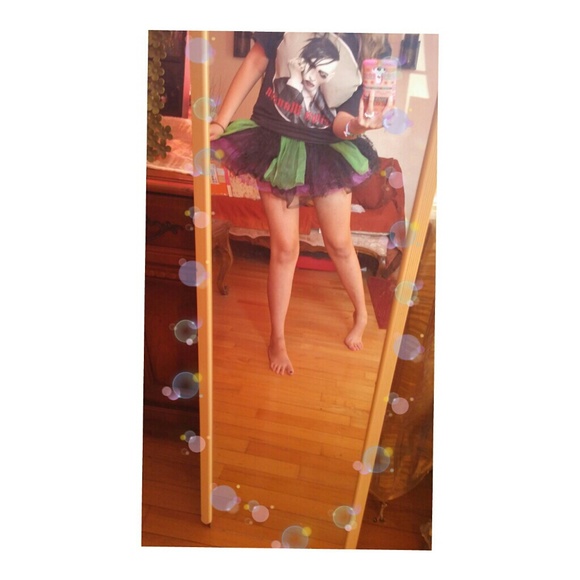 green black purple tutu :]
