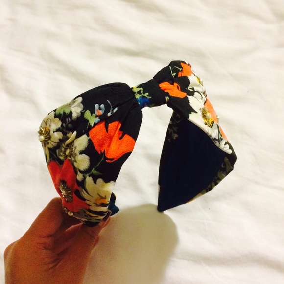 Anthropologie floral headband