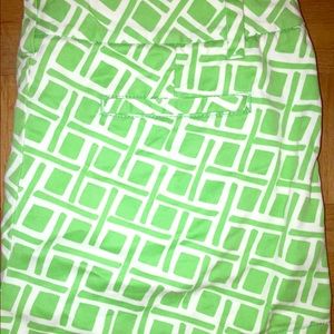 Merona green and white preppy shorts size 12