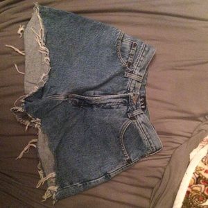 HIGH WAISTED GAP shorts