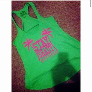 "STAY SHADY" Beach Tank
