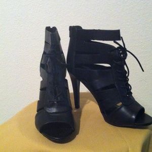 Black Bootie Sandals/ Heels