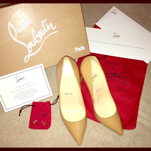 💯 Authentic Christian Louboutin Pigalle Nats Sz 7 - Picture 1 of 4