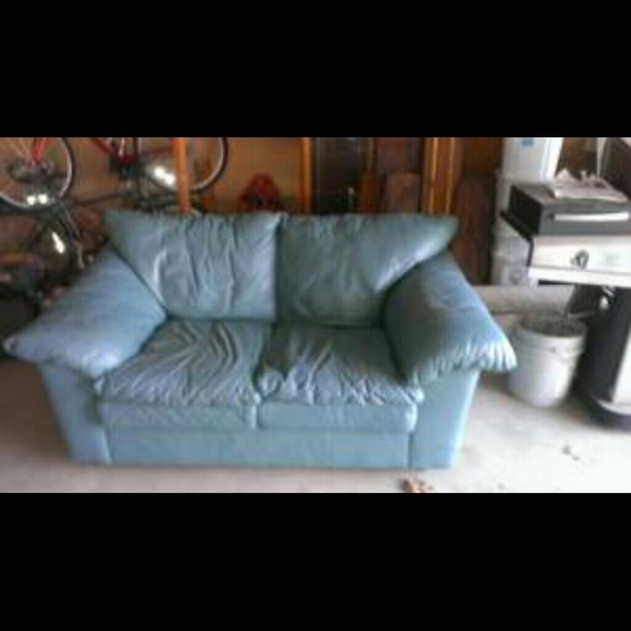 Leather Oversize  Loveseat