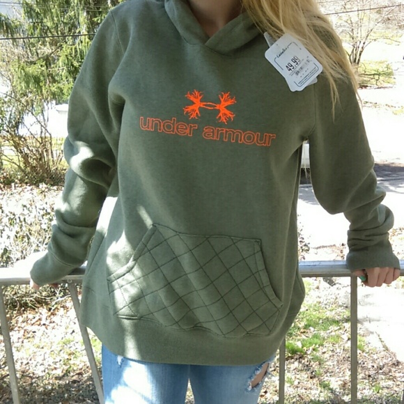 grey under armour hoodie