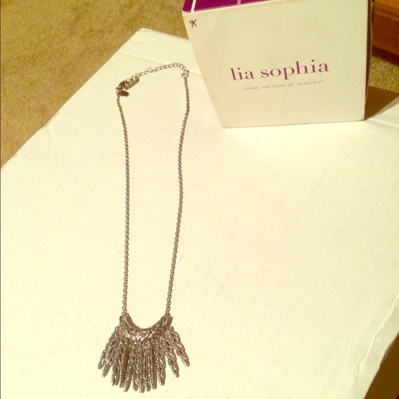 Lia Sophia Feather Necklace