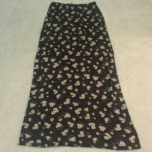 Brandy Melville floral maxi skirt