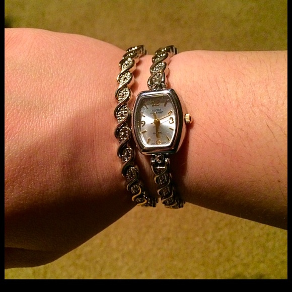 SALE!! Watch and Bracelet set Gold and Silver