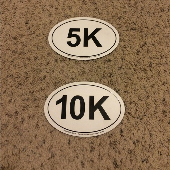 5K and 10K Car Magnets.