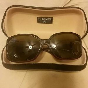 AUTH Chanel Sunglasses Brown