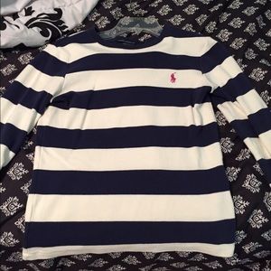 Ralph Lauren Navy striped sweater