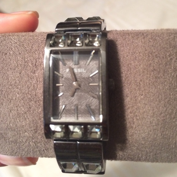 Beautiful gunmetal Fossil watch