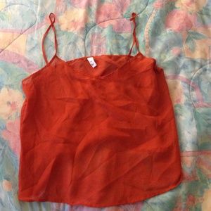 American apparel chiffon tank