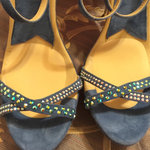 Massimo Dogana 100% authentic Italian blue heels - Picture 4 of 4