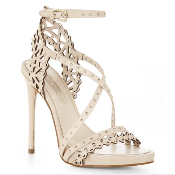 SOLD BCBG Strappy Studded Sandal - Picture 1 of 6