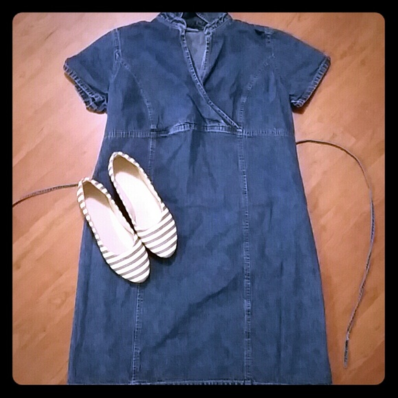 Motherhood denim dress