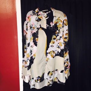 Phillip Lim for Target Floral long sleeve blouse