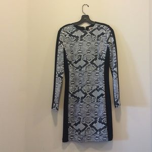 Michael Kors Ponte Knit Python Dress