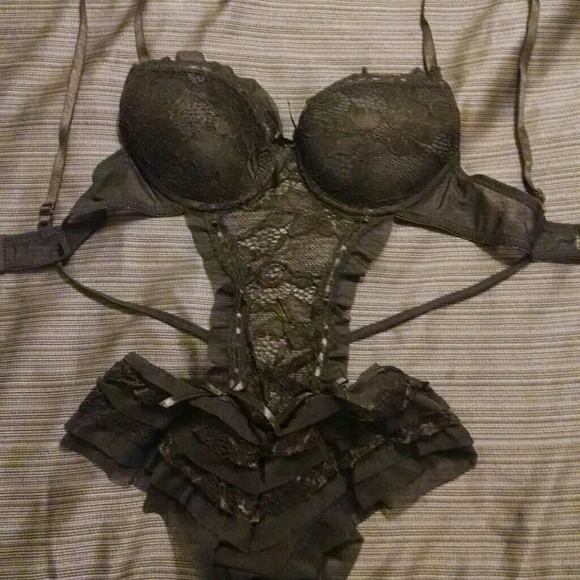 Lace black lingerie