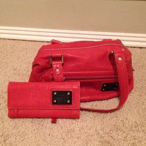 L.A.M.B handbag and wallet