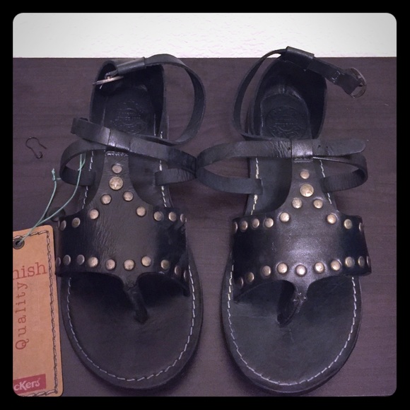 Black Gladiator Sandal