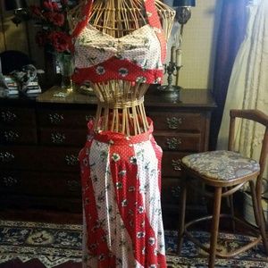 Vintage 70s skirt and halter top