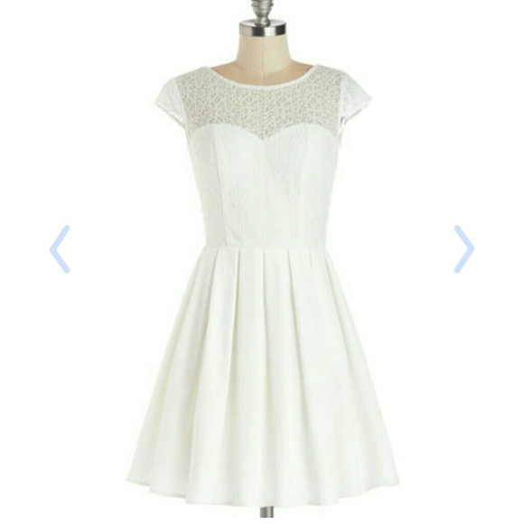 ModCloth Dresses & Skirts - White lace dress by ChiChi London