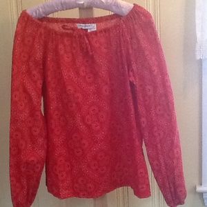 red bandana style top