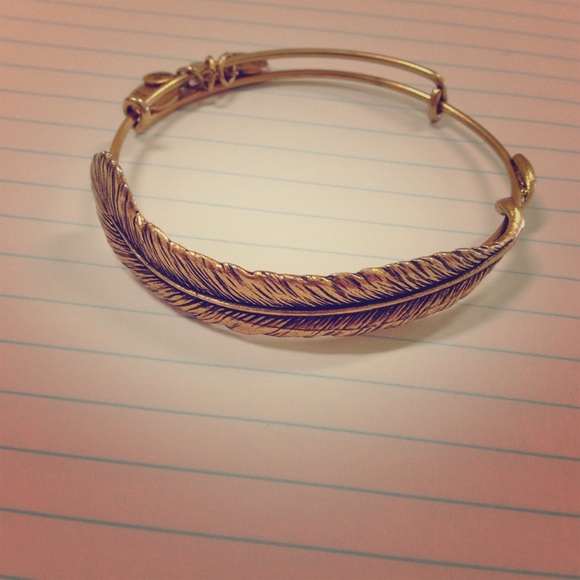 Alex and Ani plume feather bangle