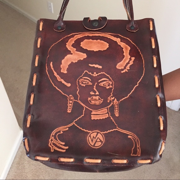 Leather Afrocentric Handbag