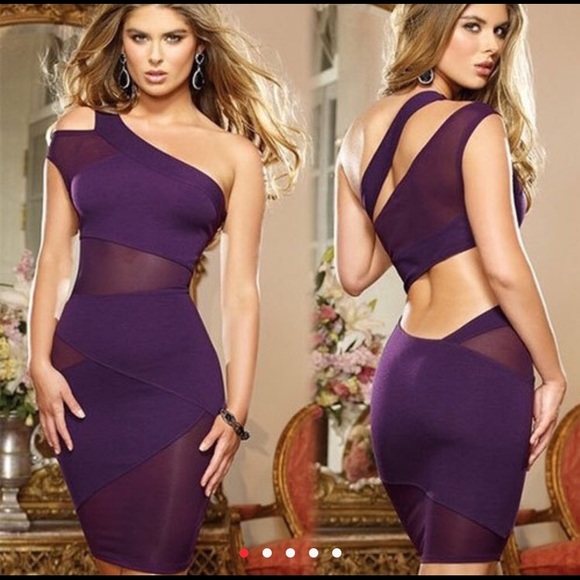 Bandage Bodycon One-Shoulder