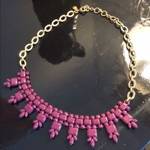 Purple J. Crew Collar Necklace