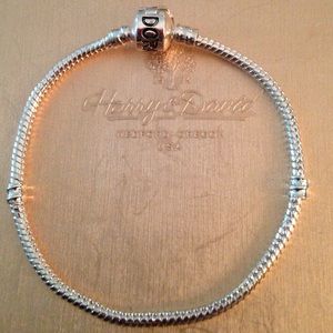 Sterling silver pandora inspired clasp bracelet
