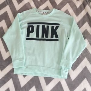 VS PINK Mint Crewneck Hoodie