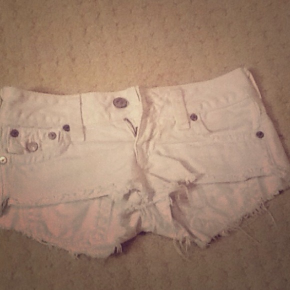 True religion white shorts