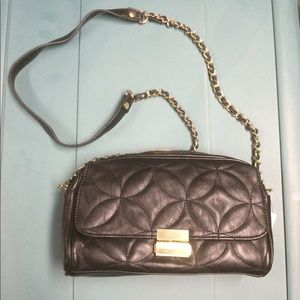 Black chain cross body purse